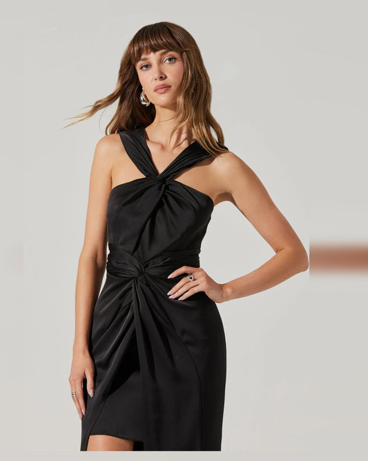 halter neck a-line maxi formal dress - image 2