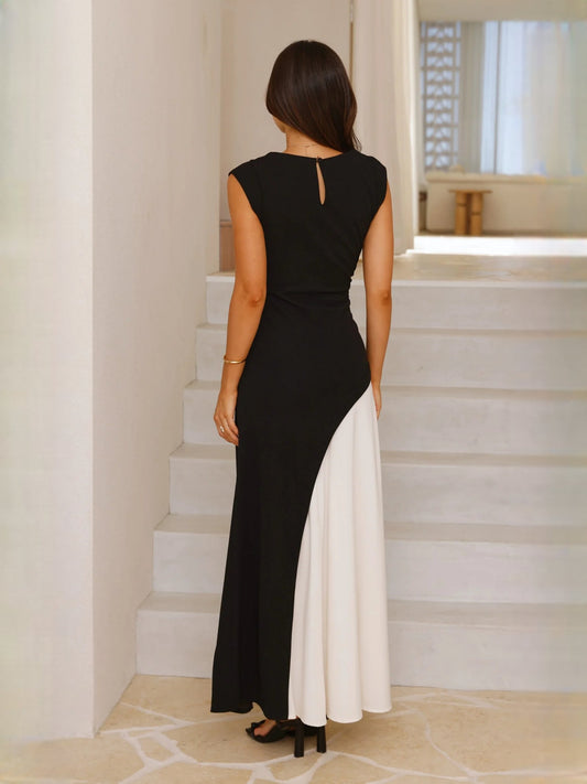 White midi formal dress, alternate view