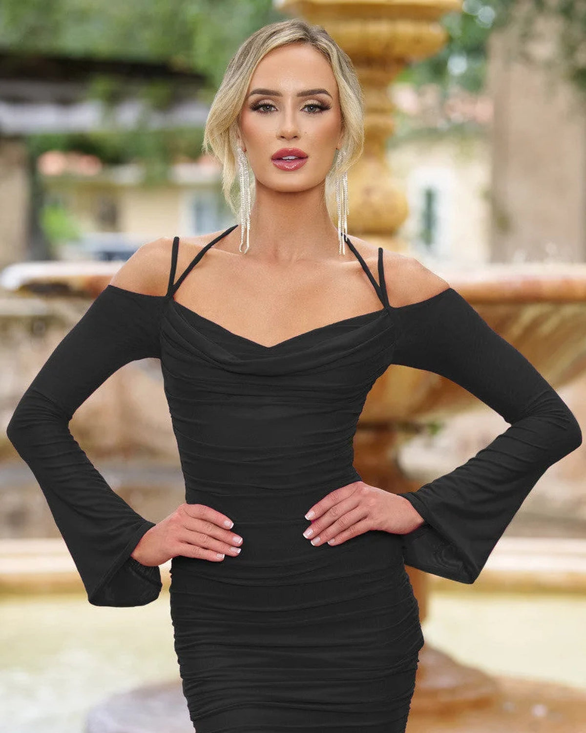 zoe black mini homecoming dress - image 1
