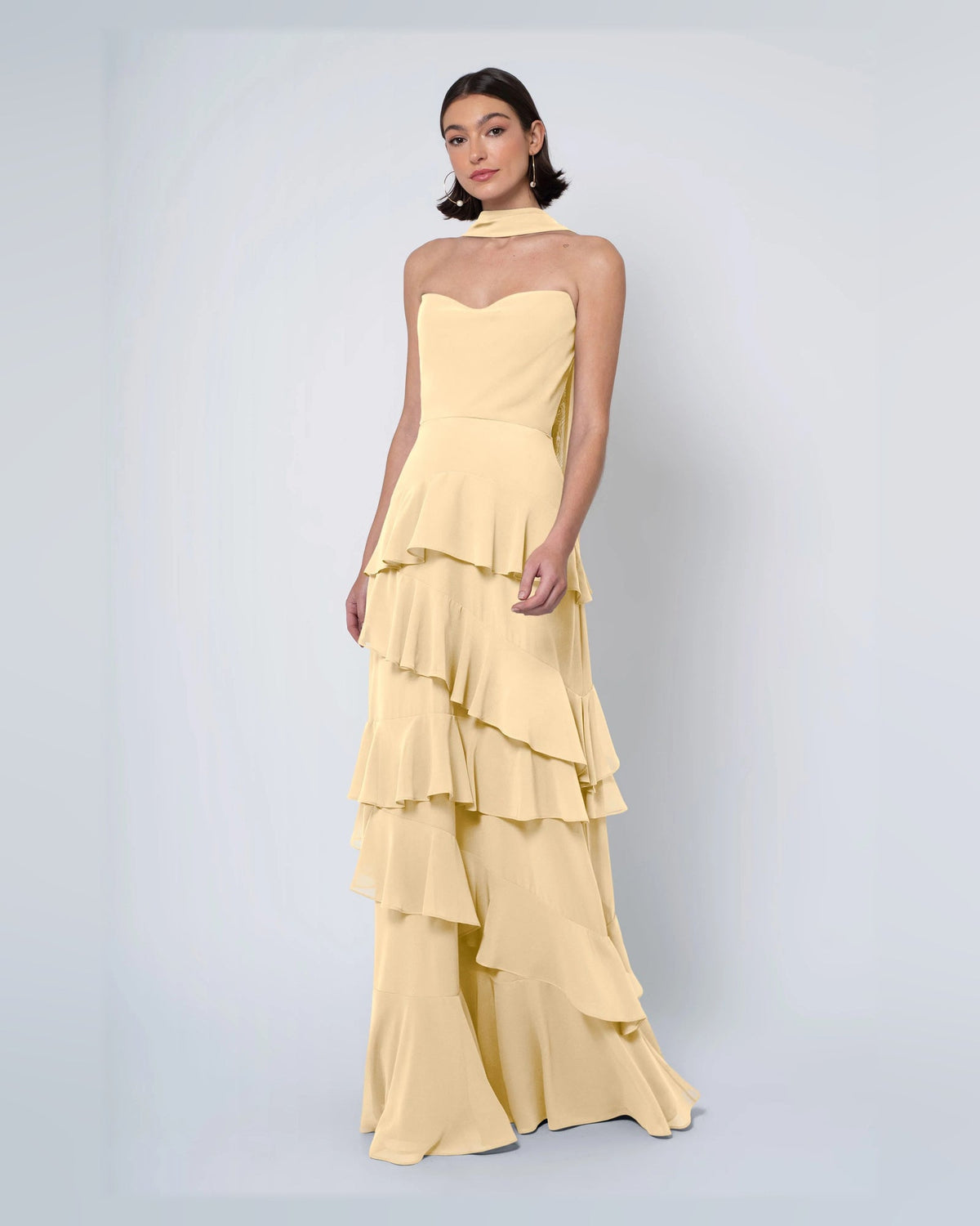 a-line maxi formal dress - image 1