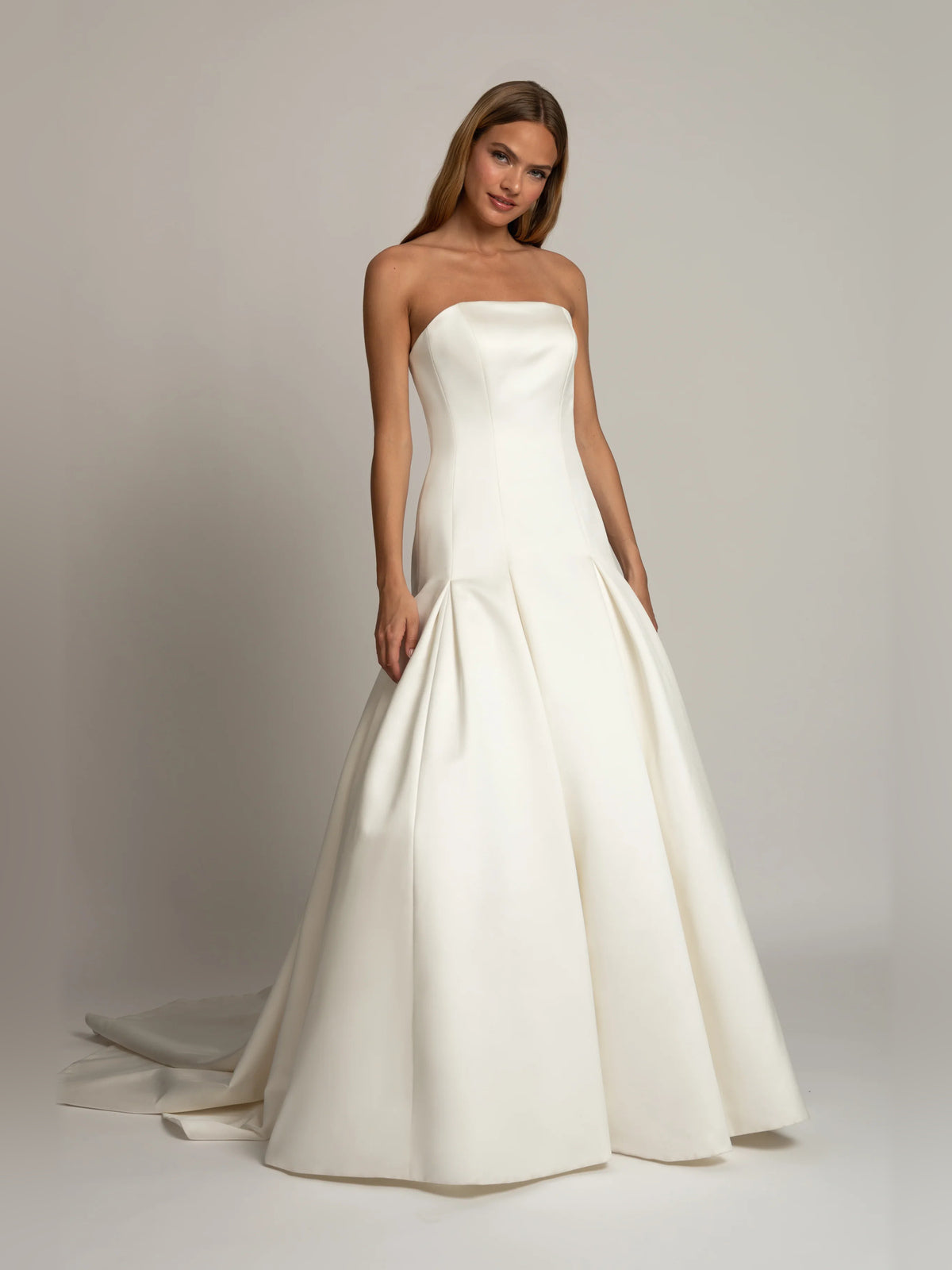 strapless a-line floor-length formal dress - image 1