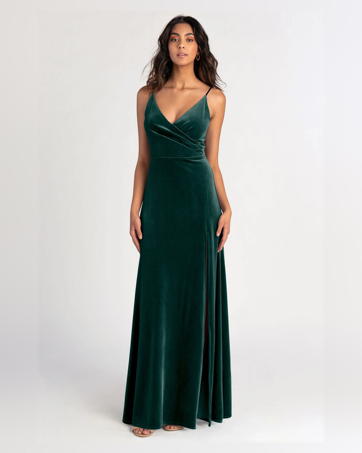 v neck a-line floor-length formal dress - image 1