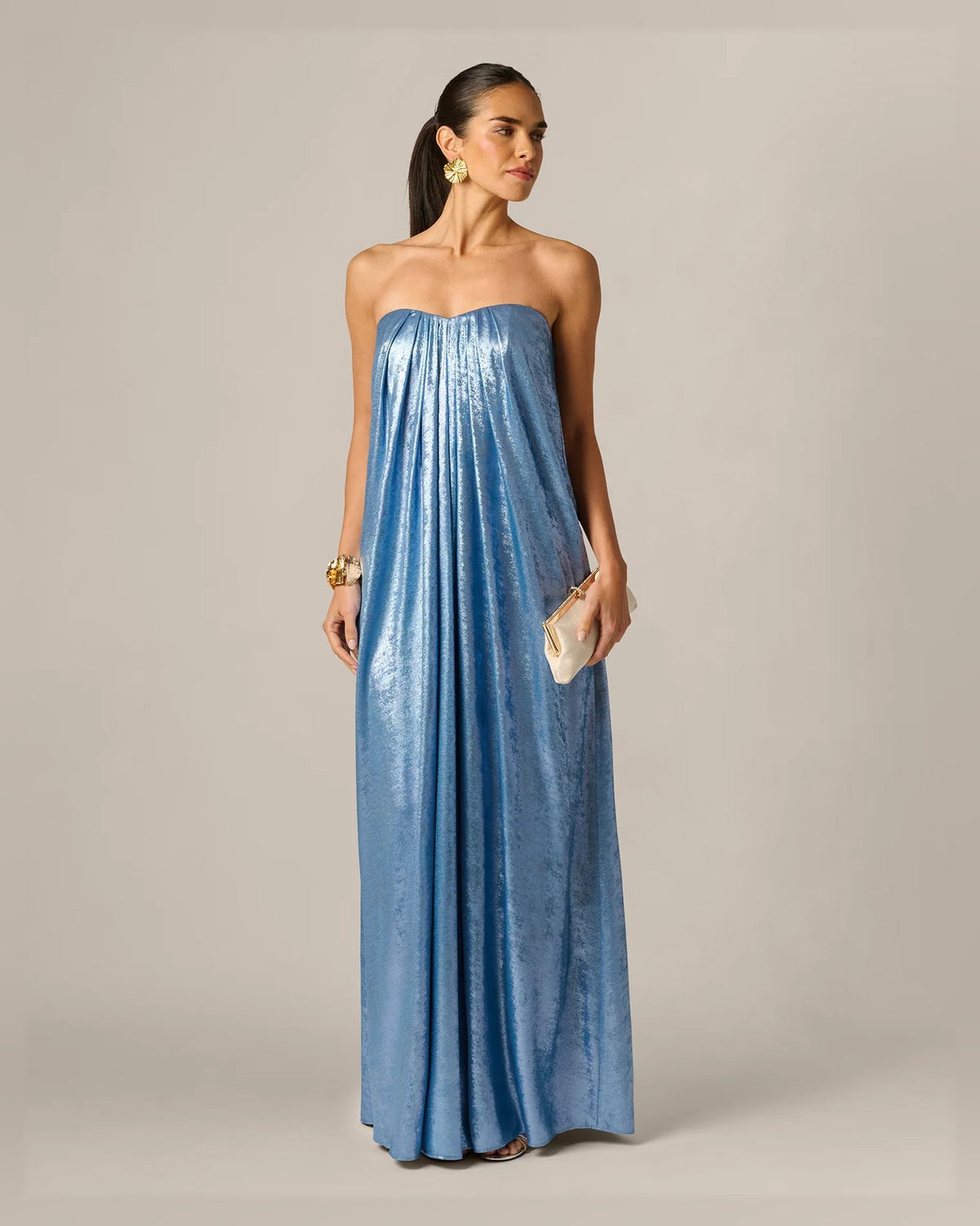sweetheart a-line maxi formal dress - image 1
