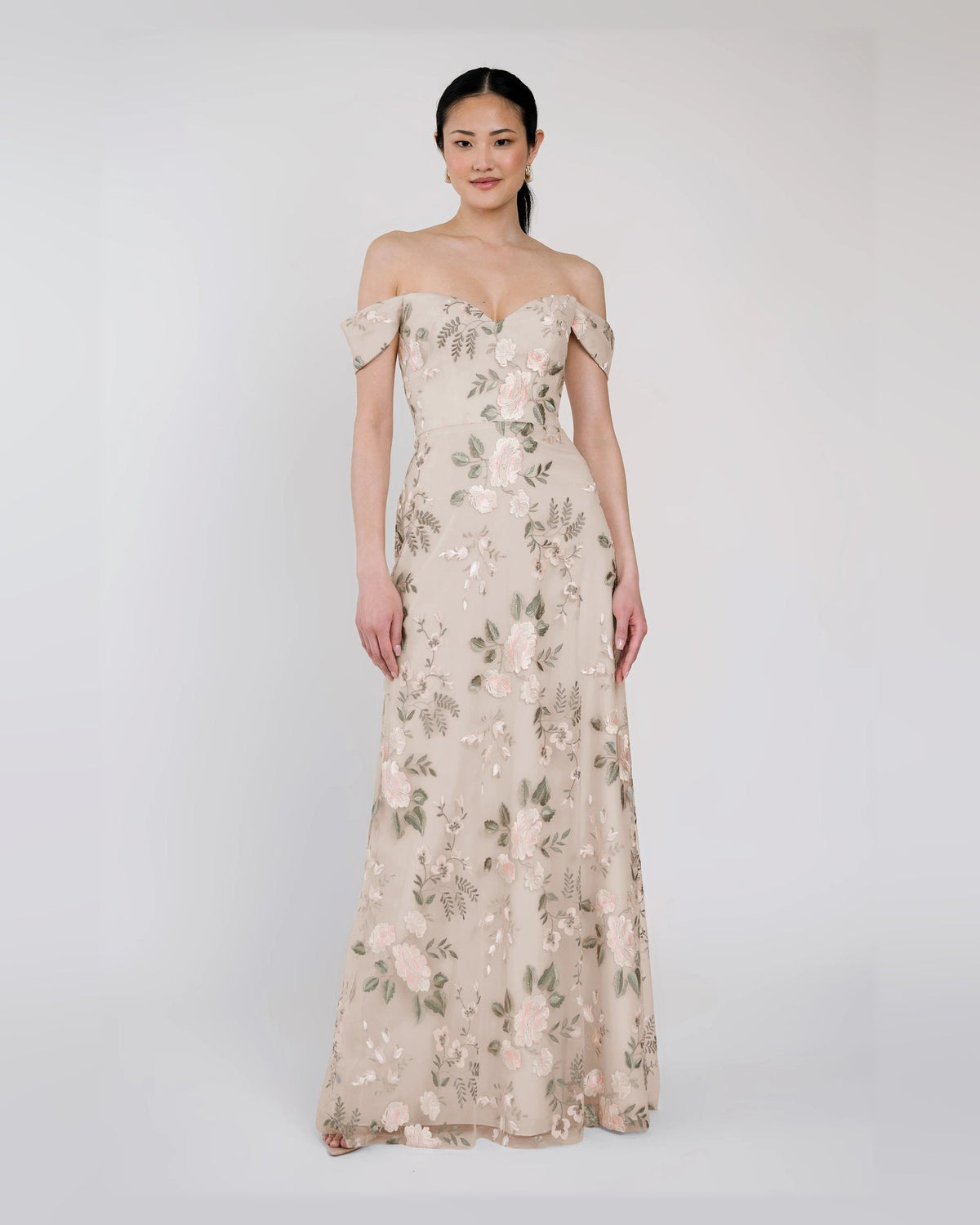 sweetheart fit-and-flare floor-length formal dress - image 1
