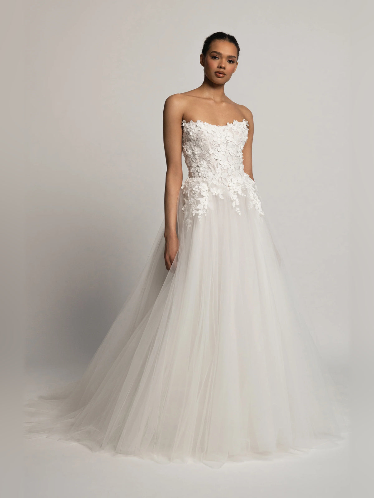 sweetheart ball-gown floor-length formal dress - image 1