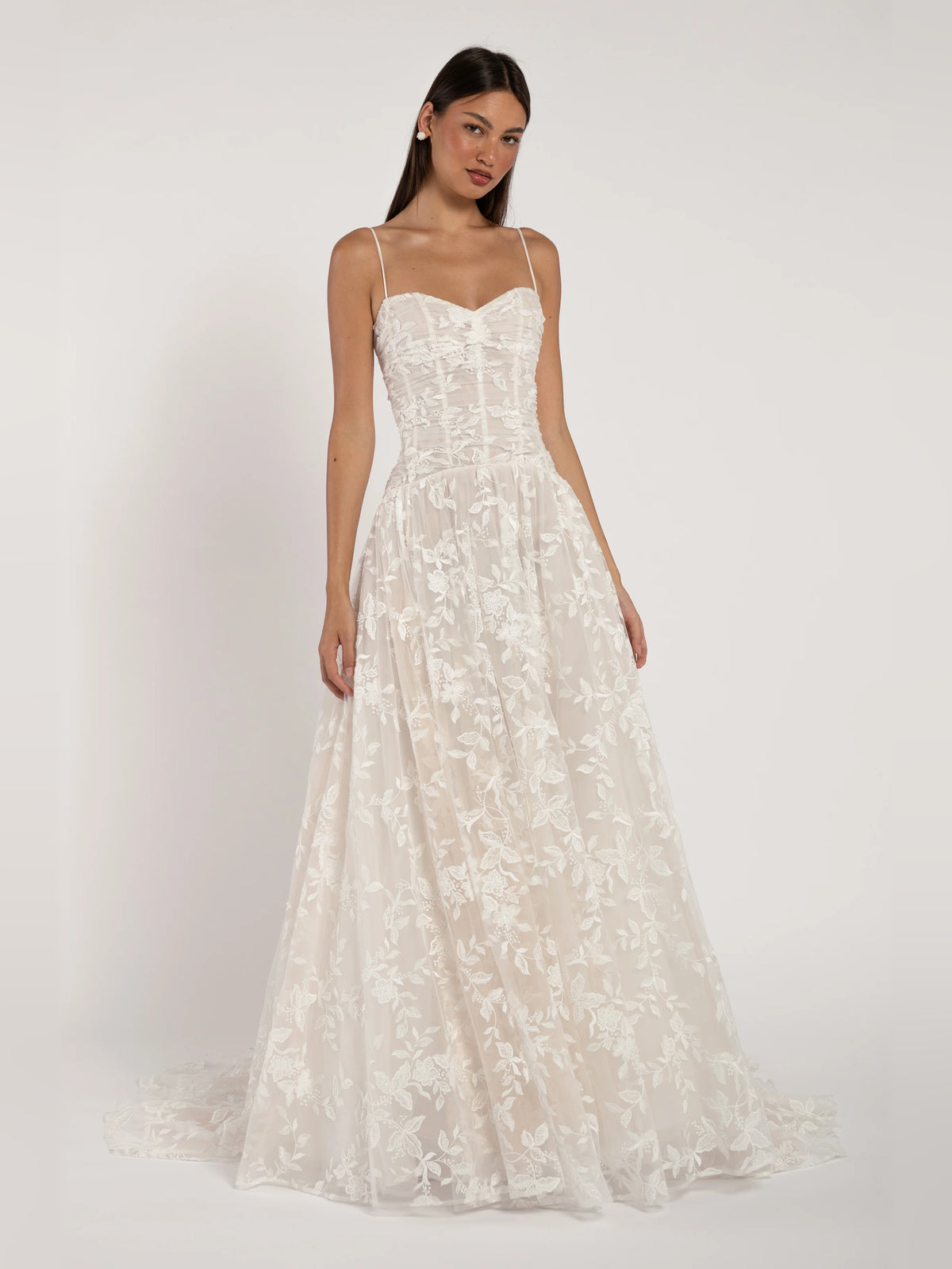 sweetheart a-line floor-length formal dress - image 1