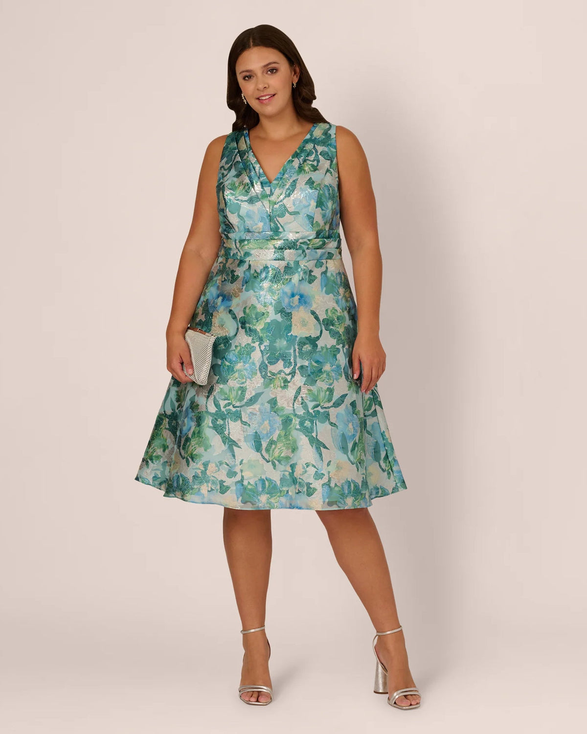 a-line midi mother of the bride dress - image 1