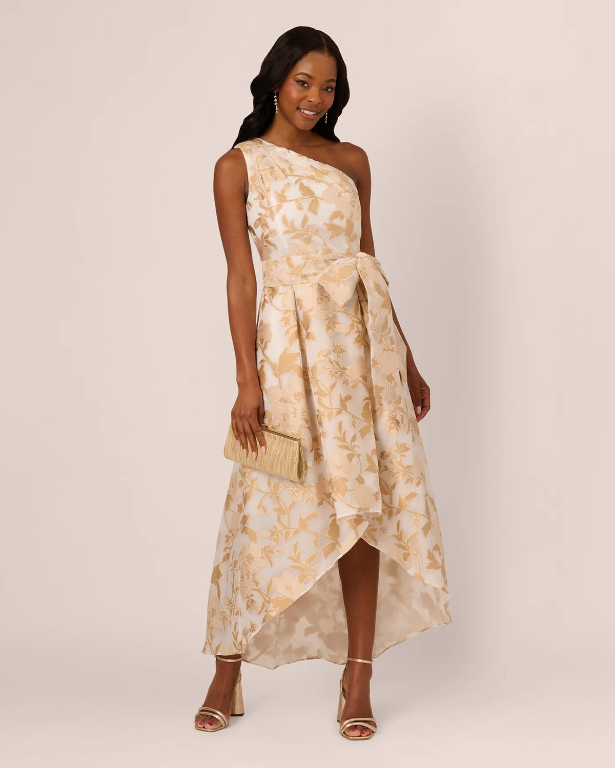 one shoulder a-line high-low mother of the bride dress - image 1