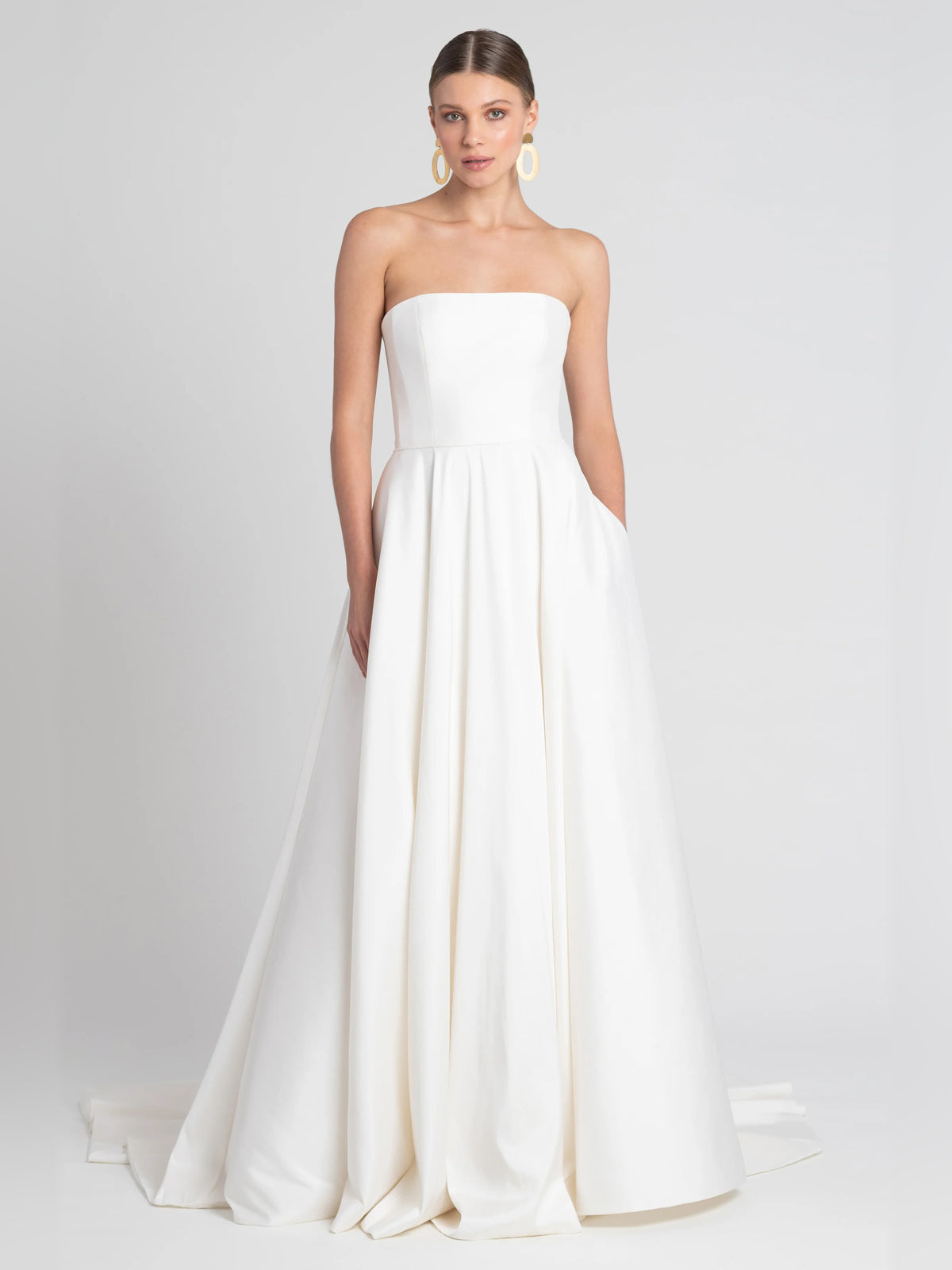 strapless a-line floor-length formal dress - image 1