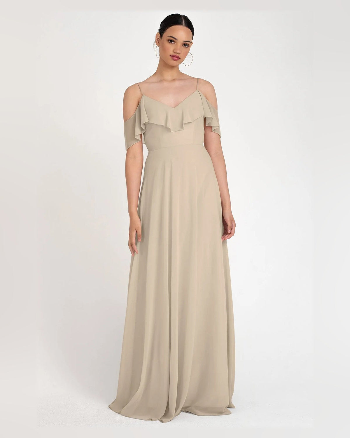 v neck a-line floor-length formal dress - image 1