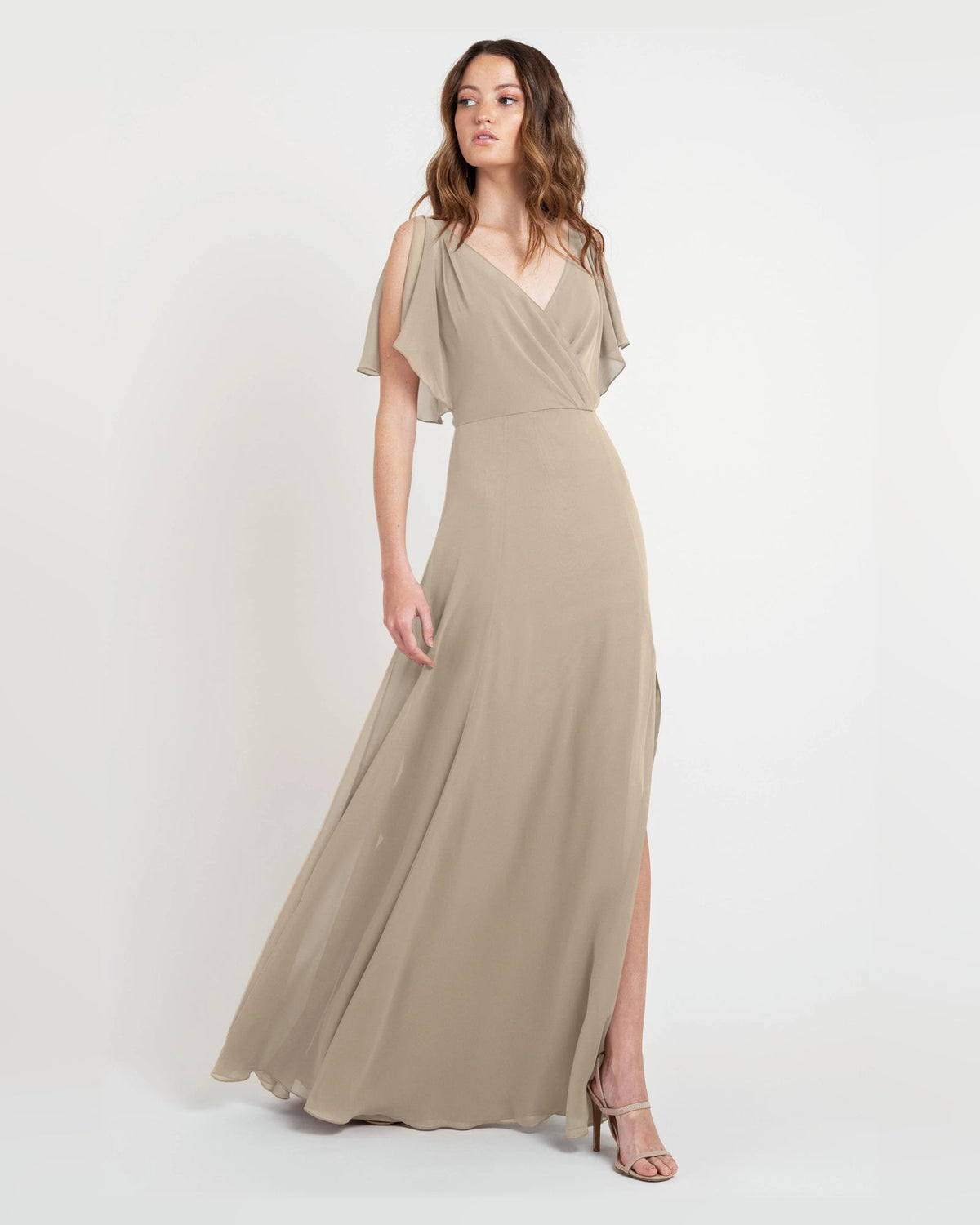 v neck a-line floor-length formal dress - image 1
