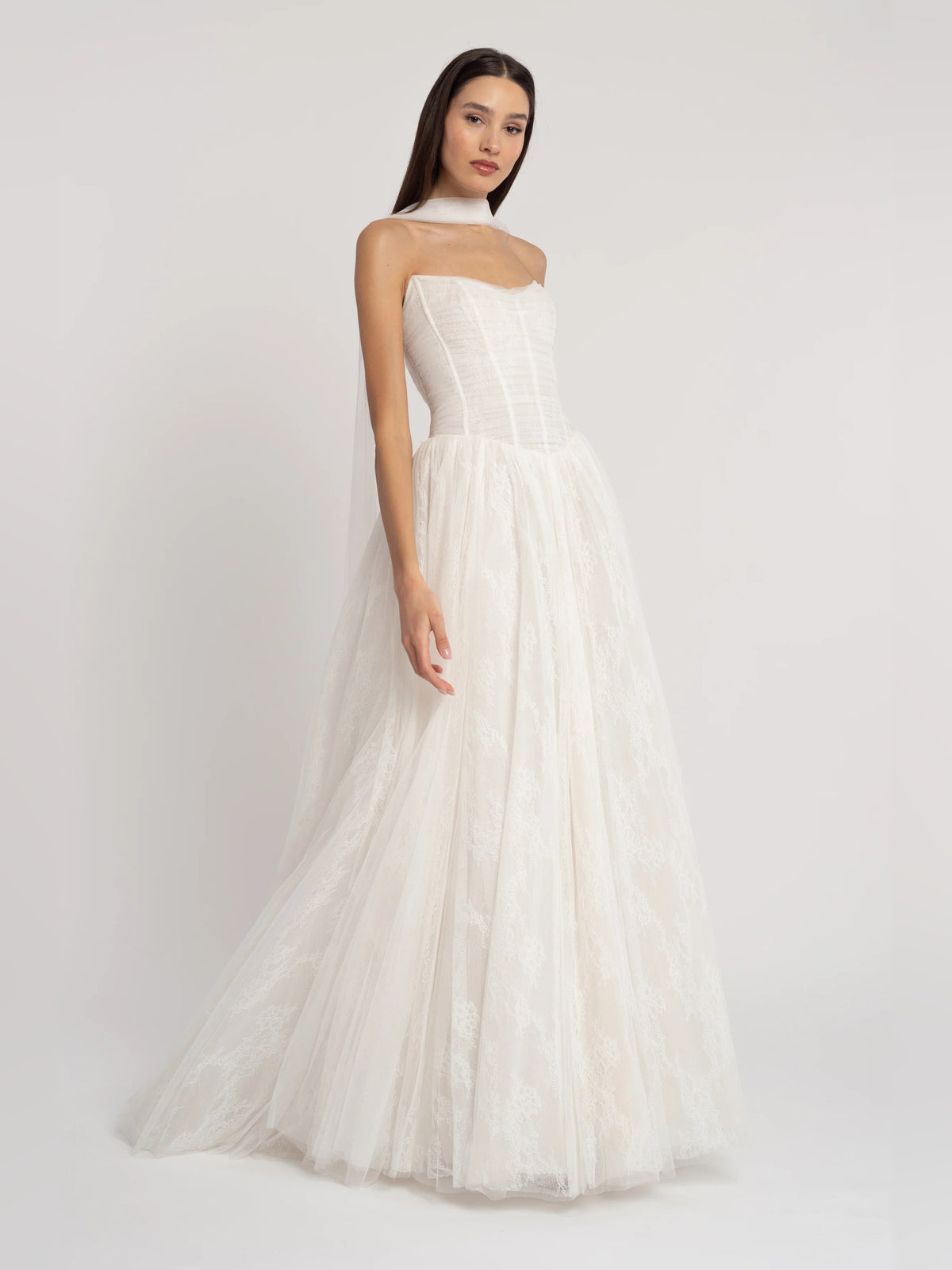 sweetheart ball-gown floor-length formal dress - image 1