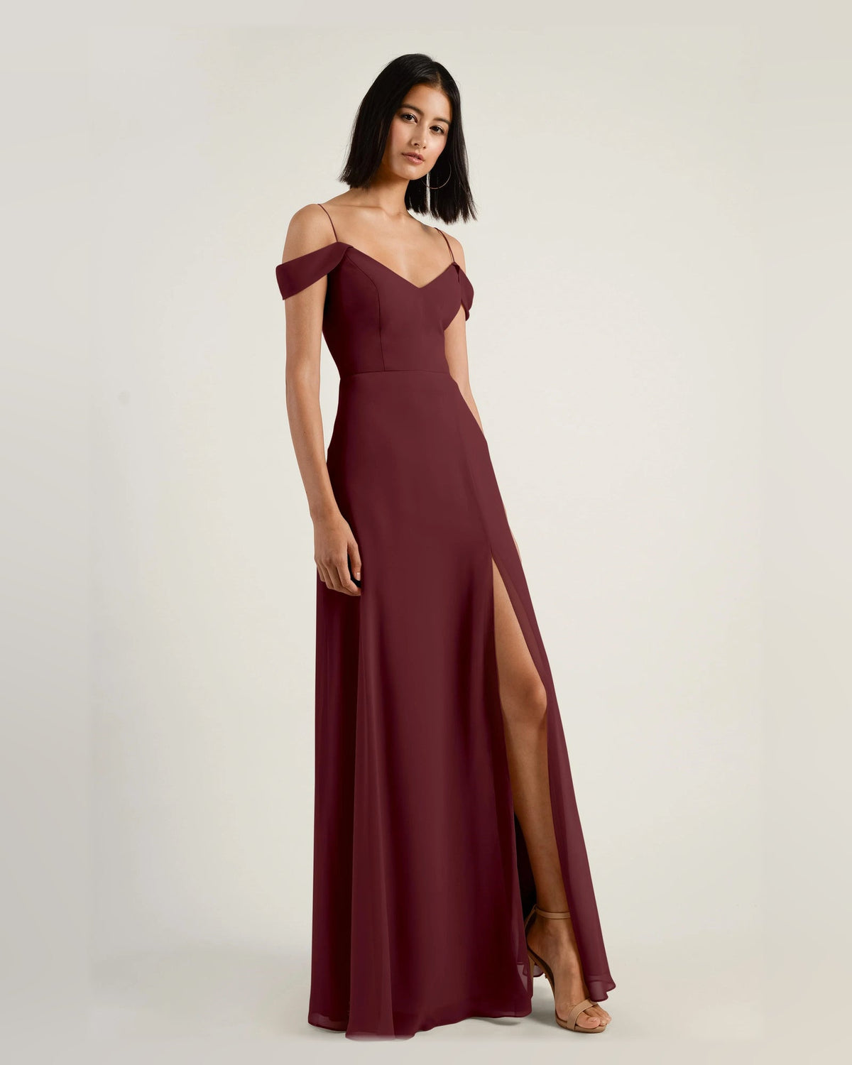 v neck a-line floor-length formal dress - image 1