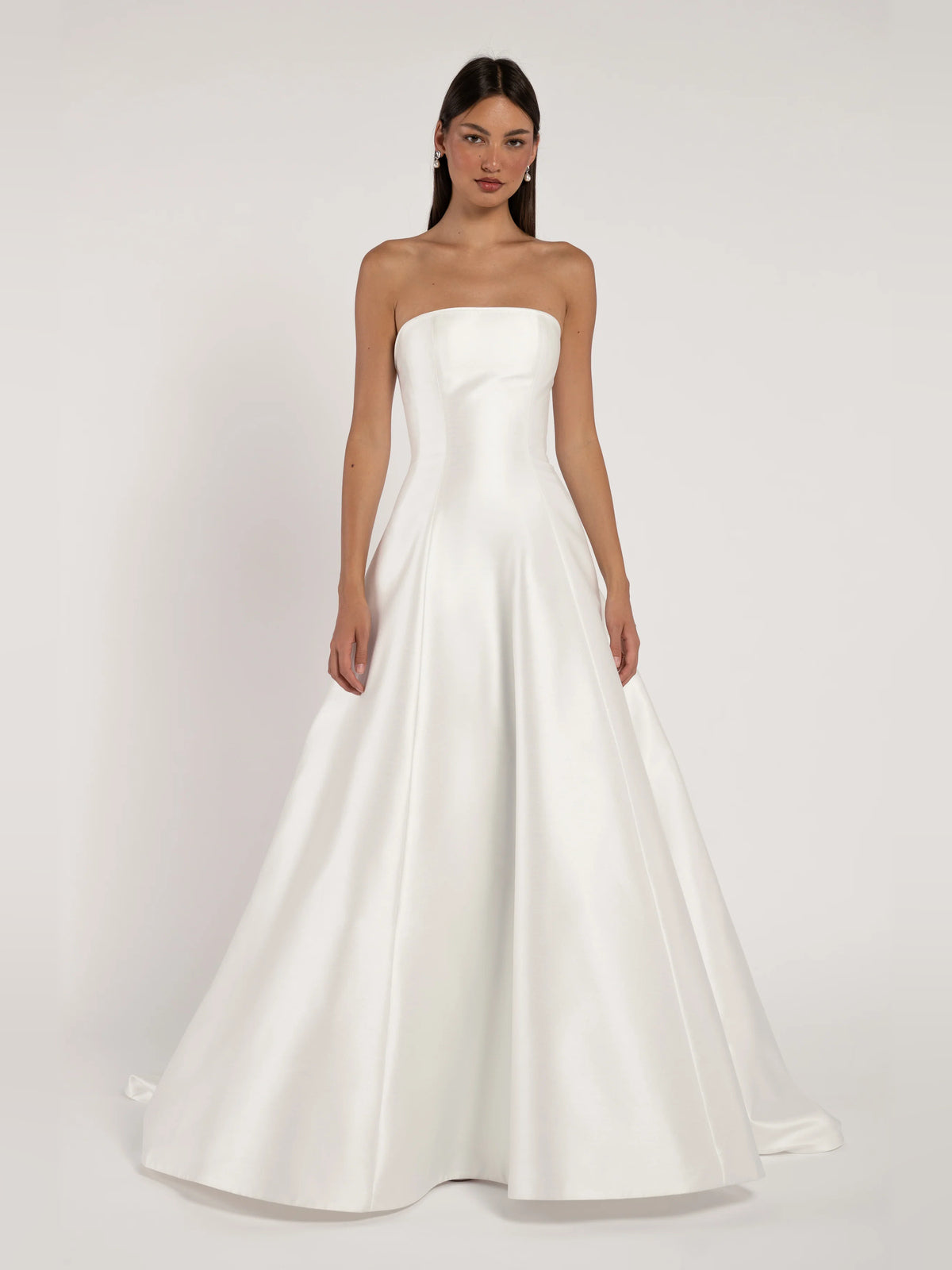 strapless a-line floor-length formal dress - image 1
