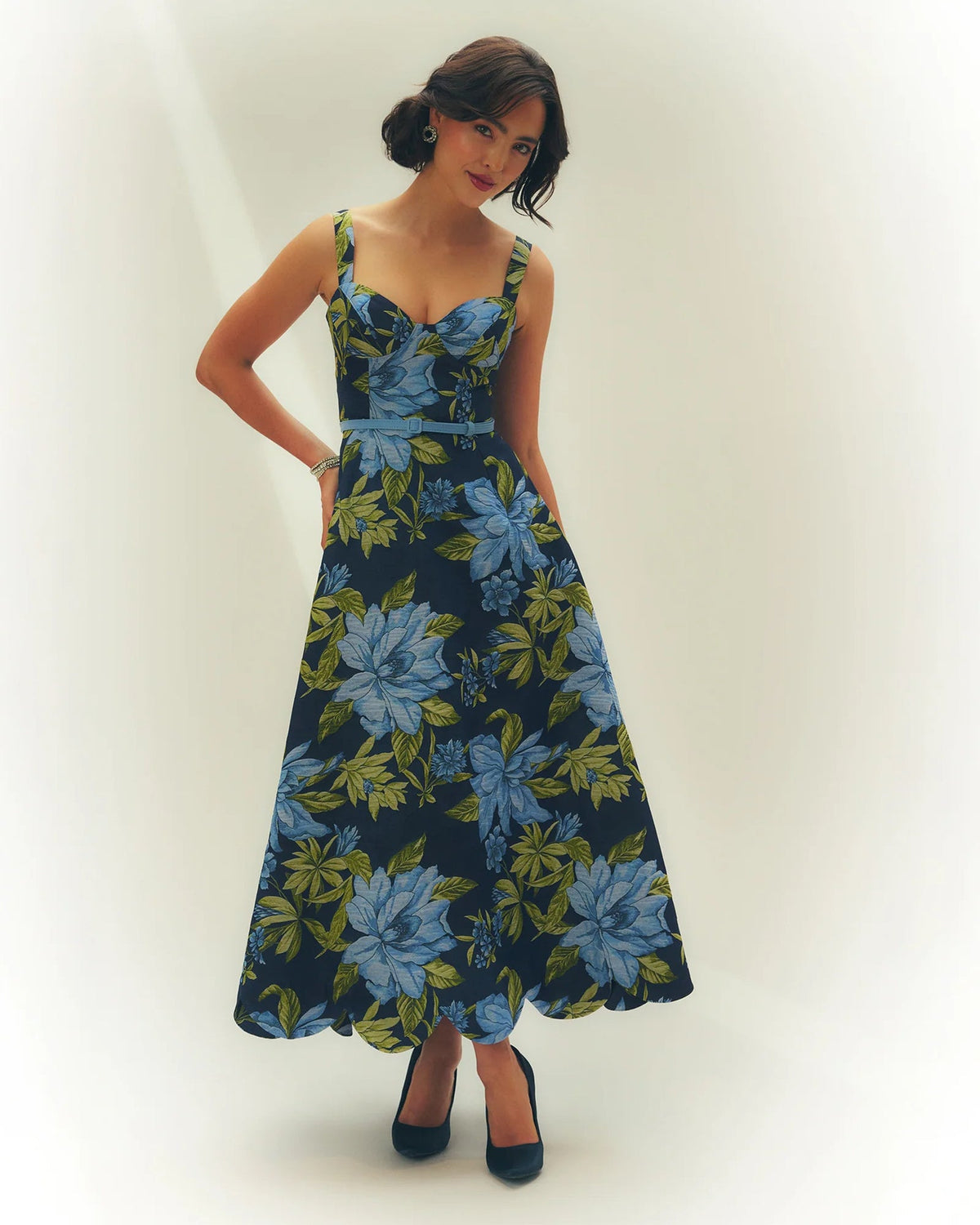 sweetheart a-line maxi mother of the bride dress - image 1