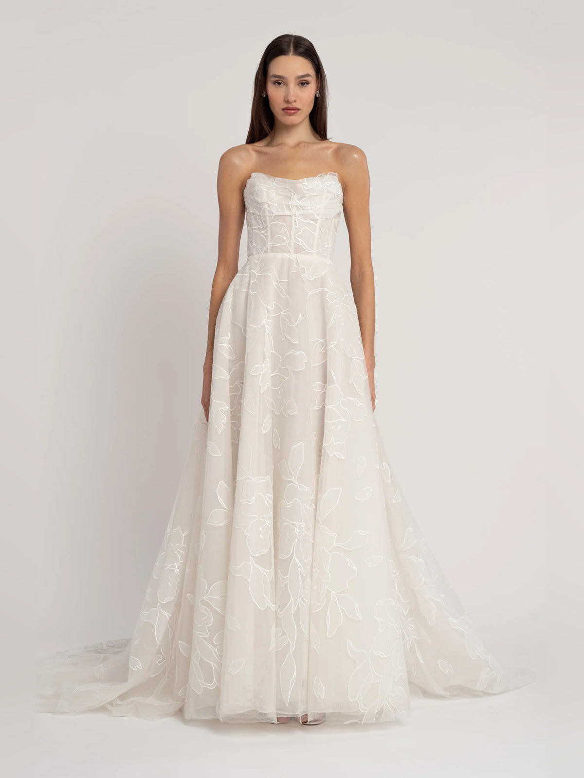sweetheart a-line floor-length formal dress - image 1