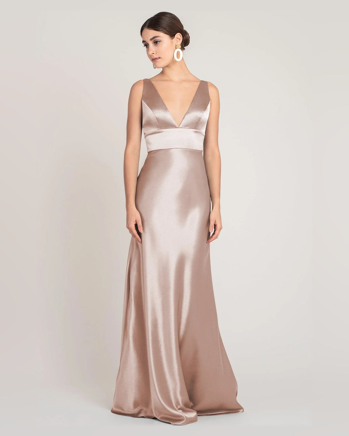 v neck a-line floor-length formal dress - image 1
