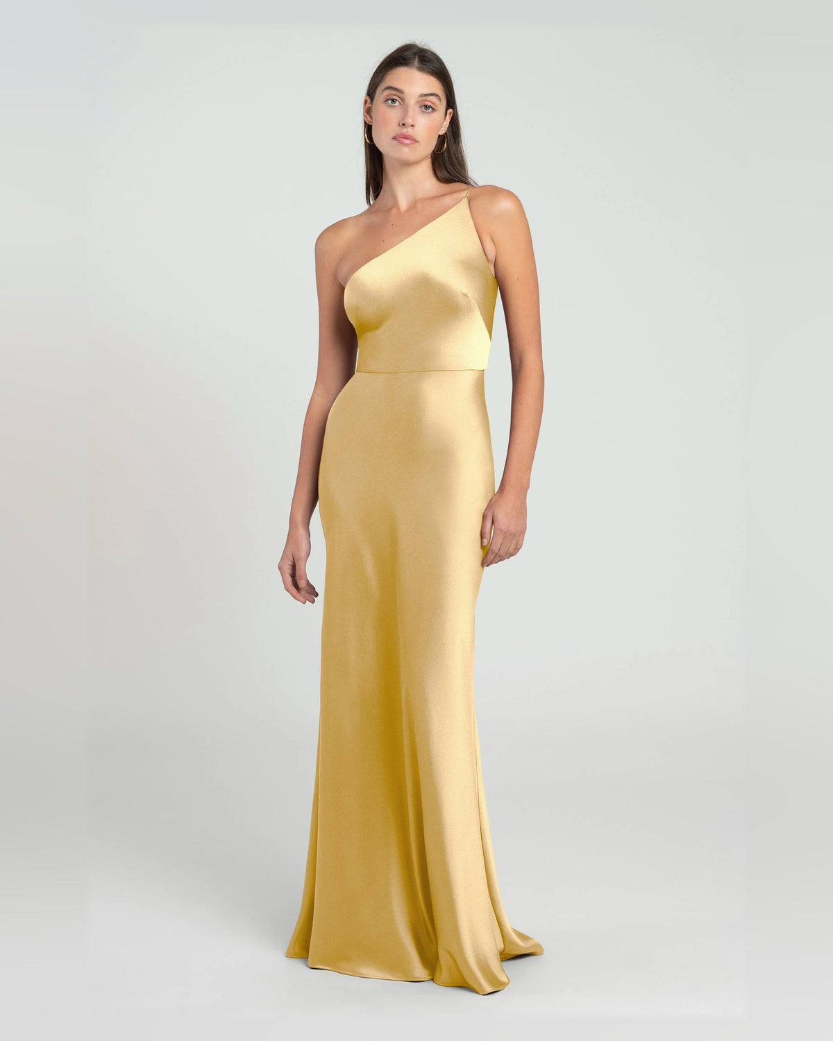 one shoulder a-line floor-length formal dress - image 1
