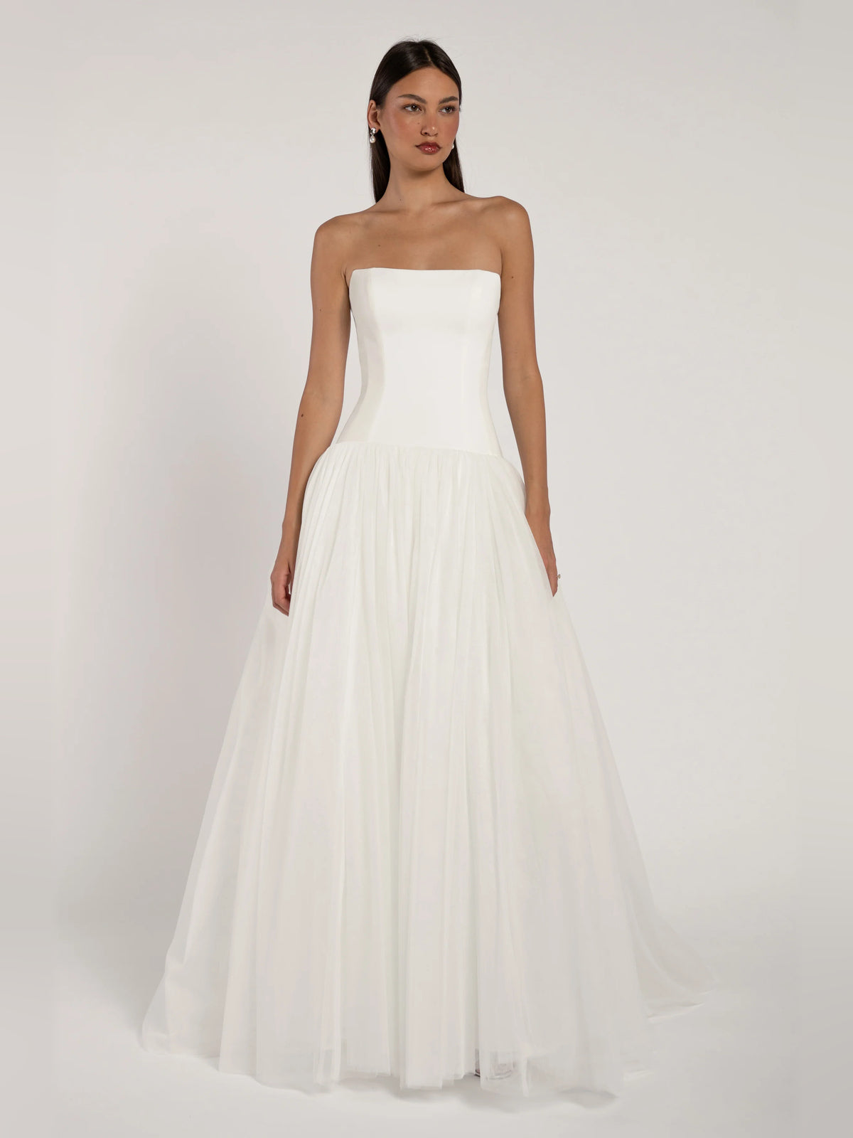 strapless ball-gown floor-length formal dress - image 1