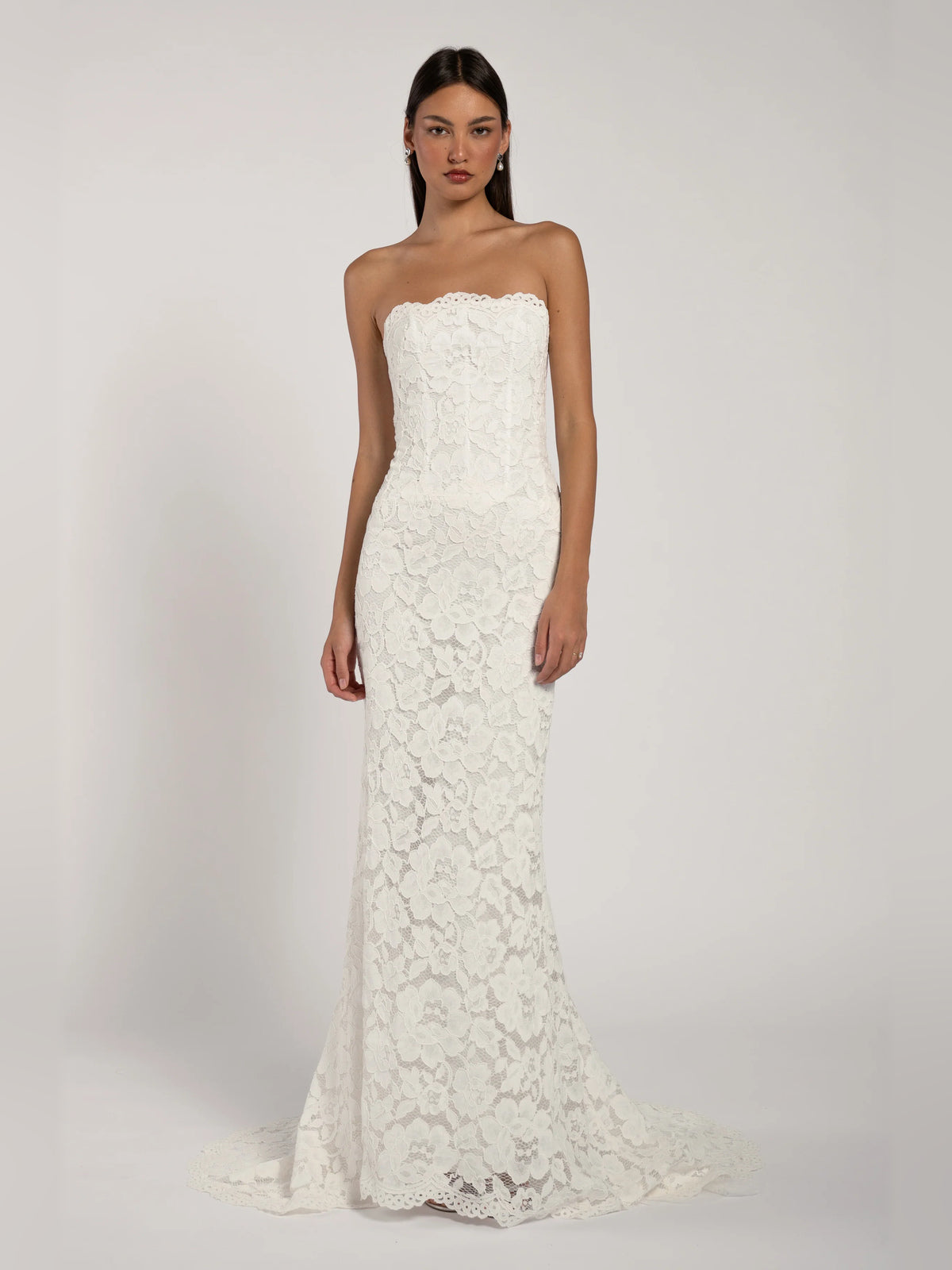 fit-and-flare floor-length formal dress - image 1