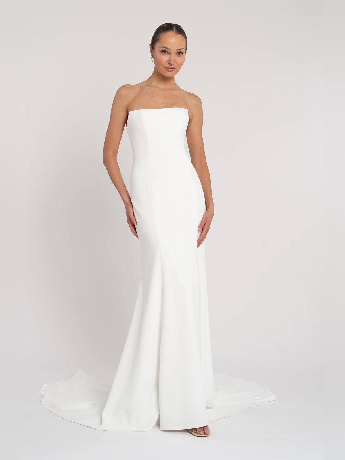 fit-and-flare floor-length formal dress - image 1