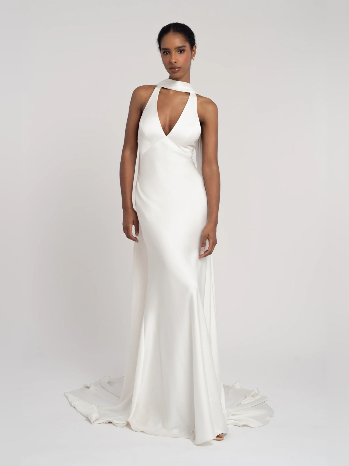 v neck a-line floor-length formal dress - image 1