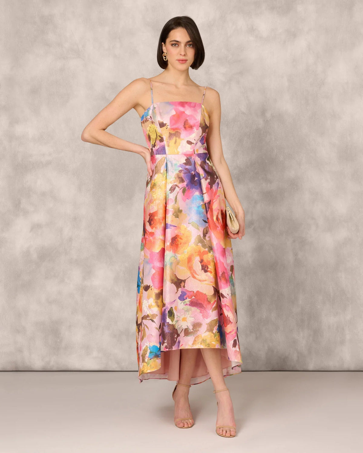 strapless a-line high-low mother of the bride dress - image 1