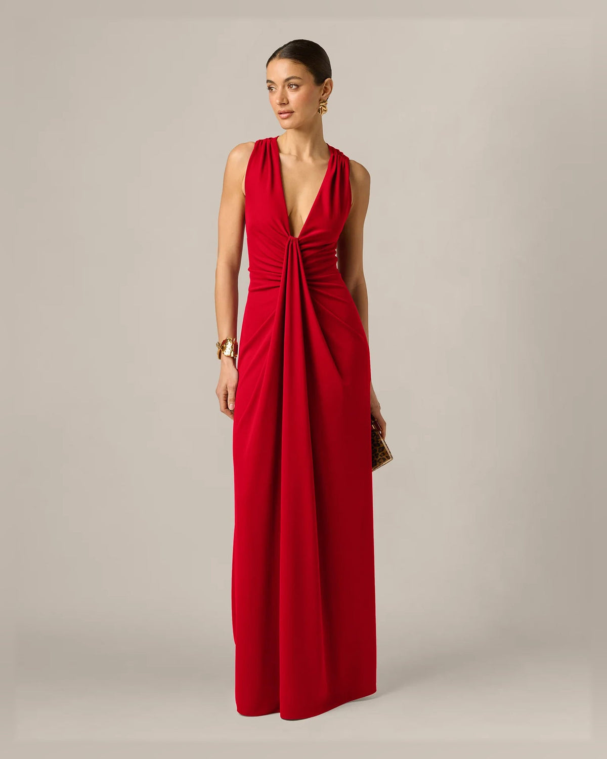 sleeveless a-line floor-length formal dress - image 1