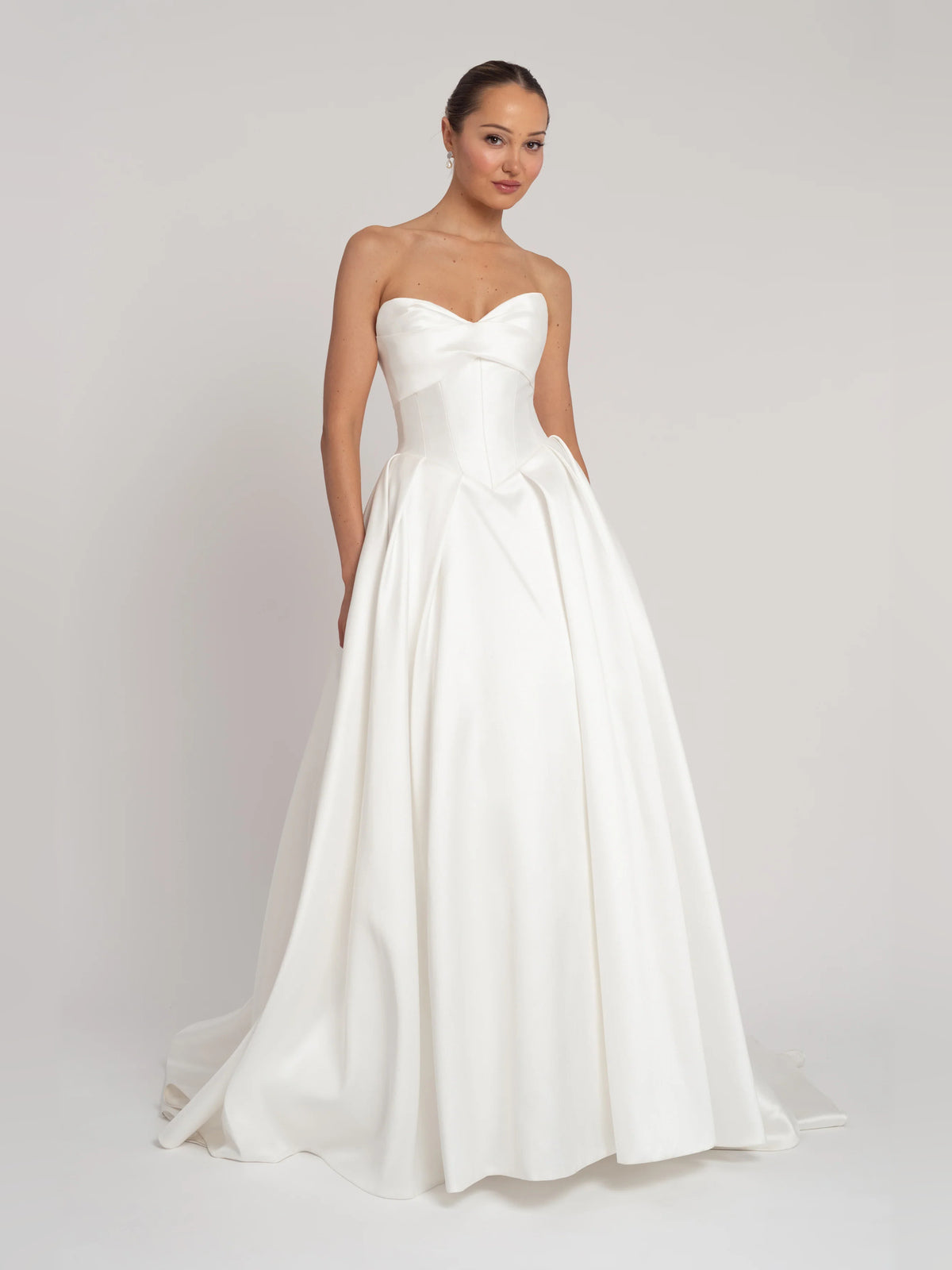 sweetheart ball-gown floor-length formal dress - image 1