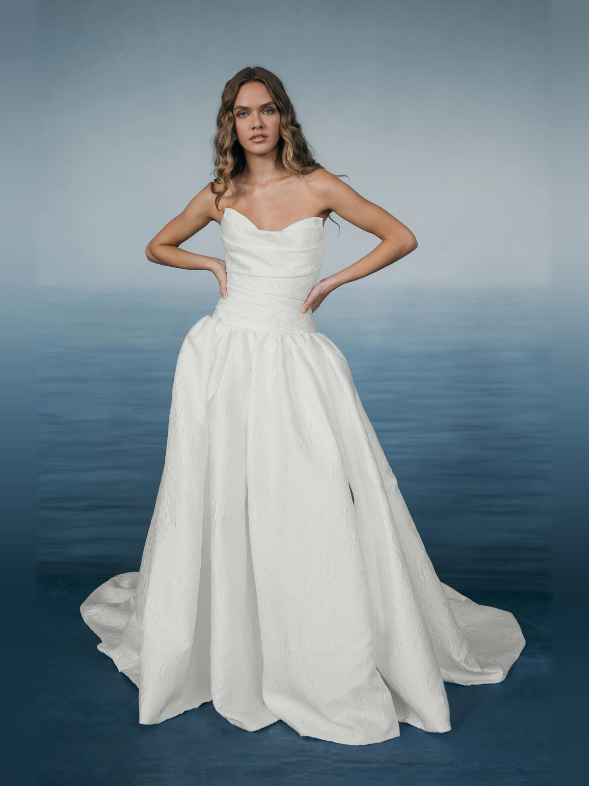 sweetheart ball-gown floor-length formal dress - image 1