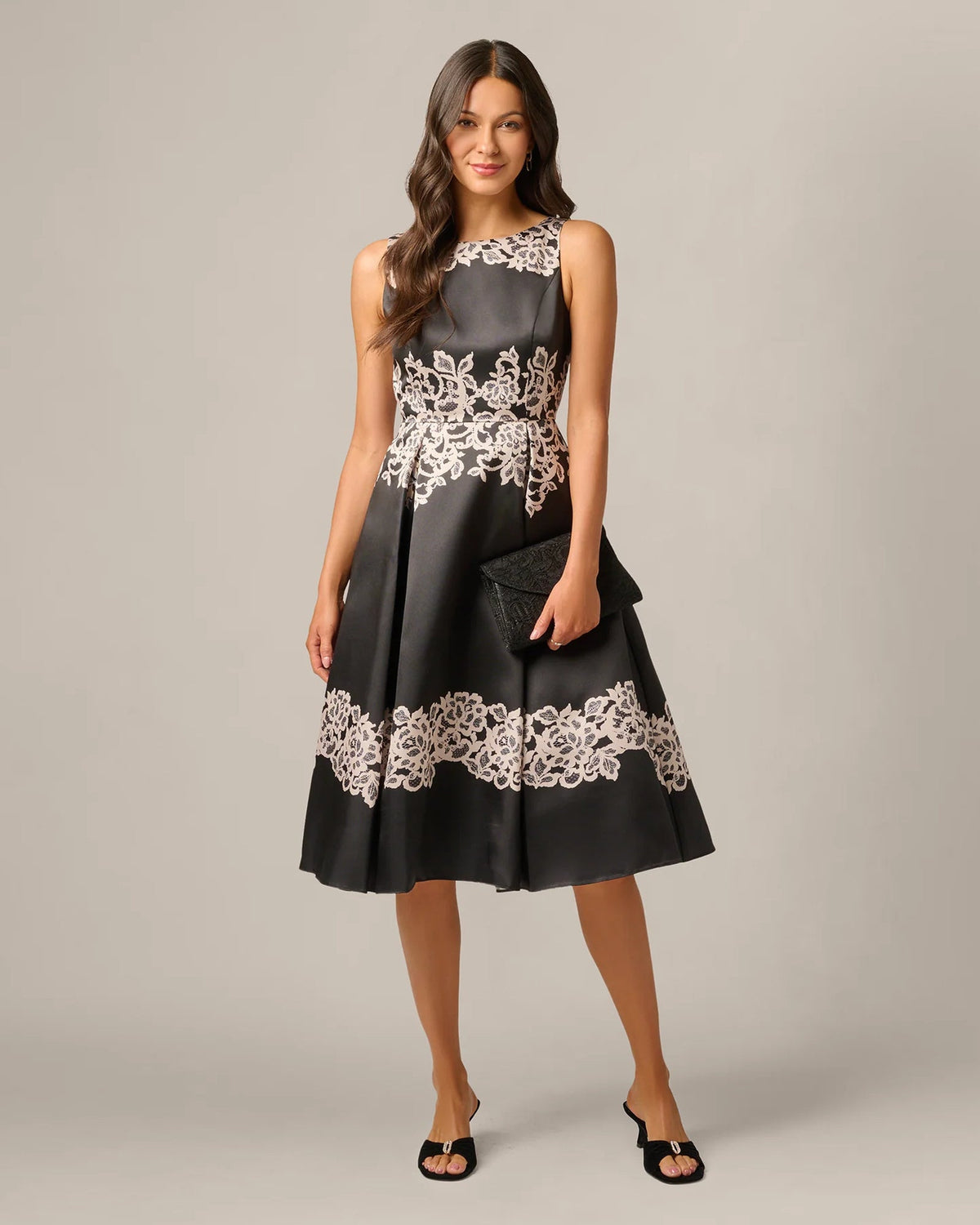 fit-and-flare midi mother of the bride dress - image 1