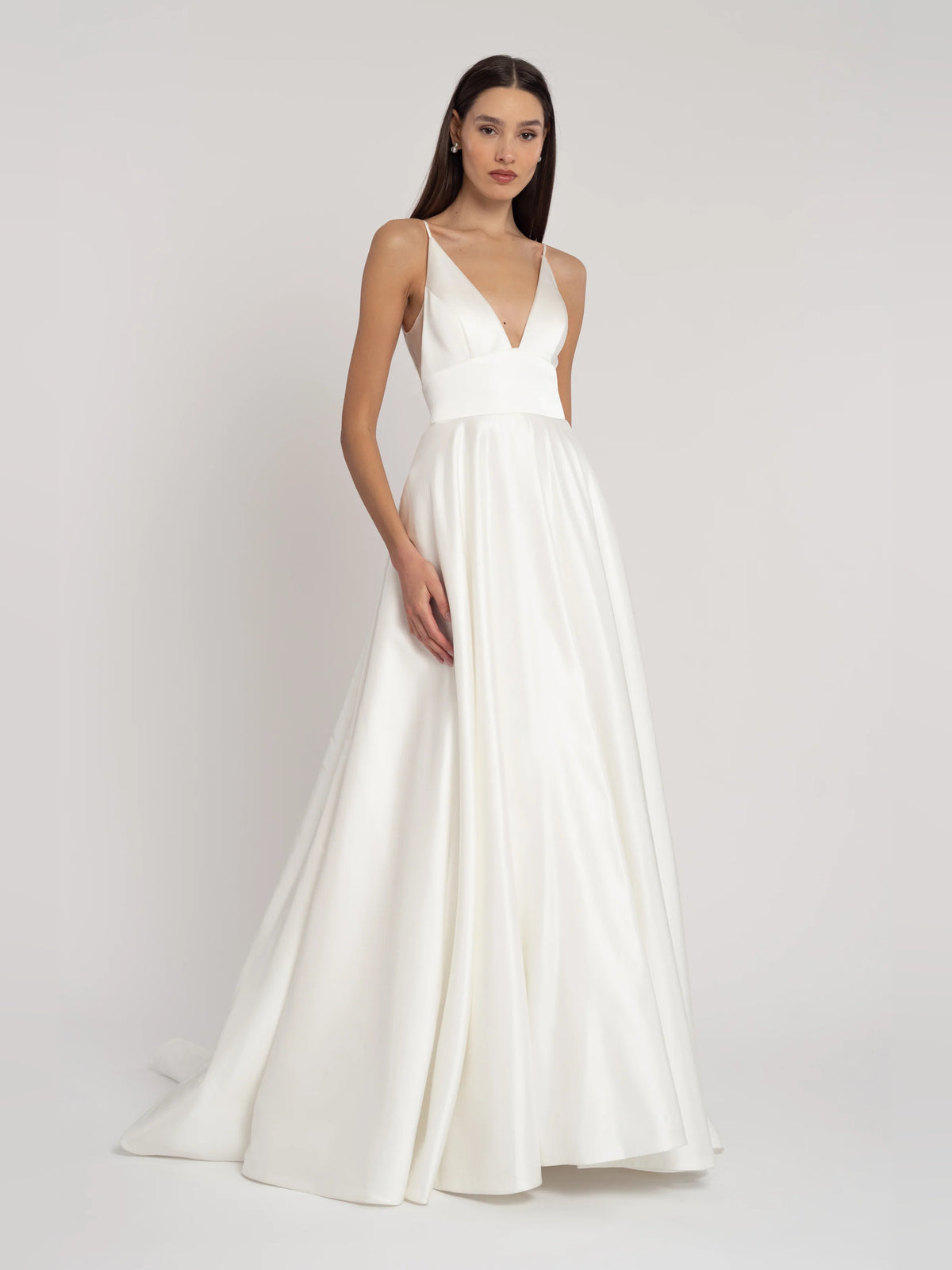 v neck a-line floor-length formal dress - image 1