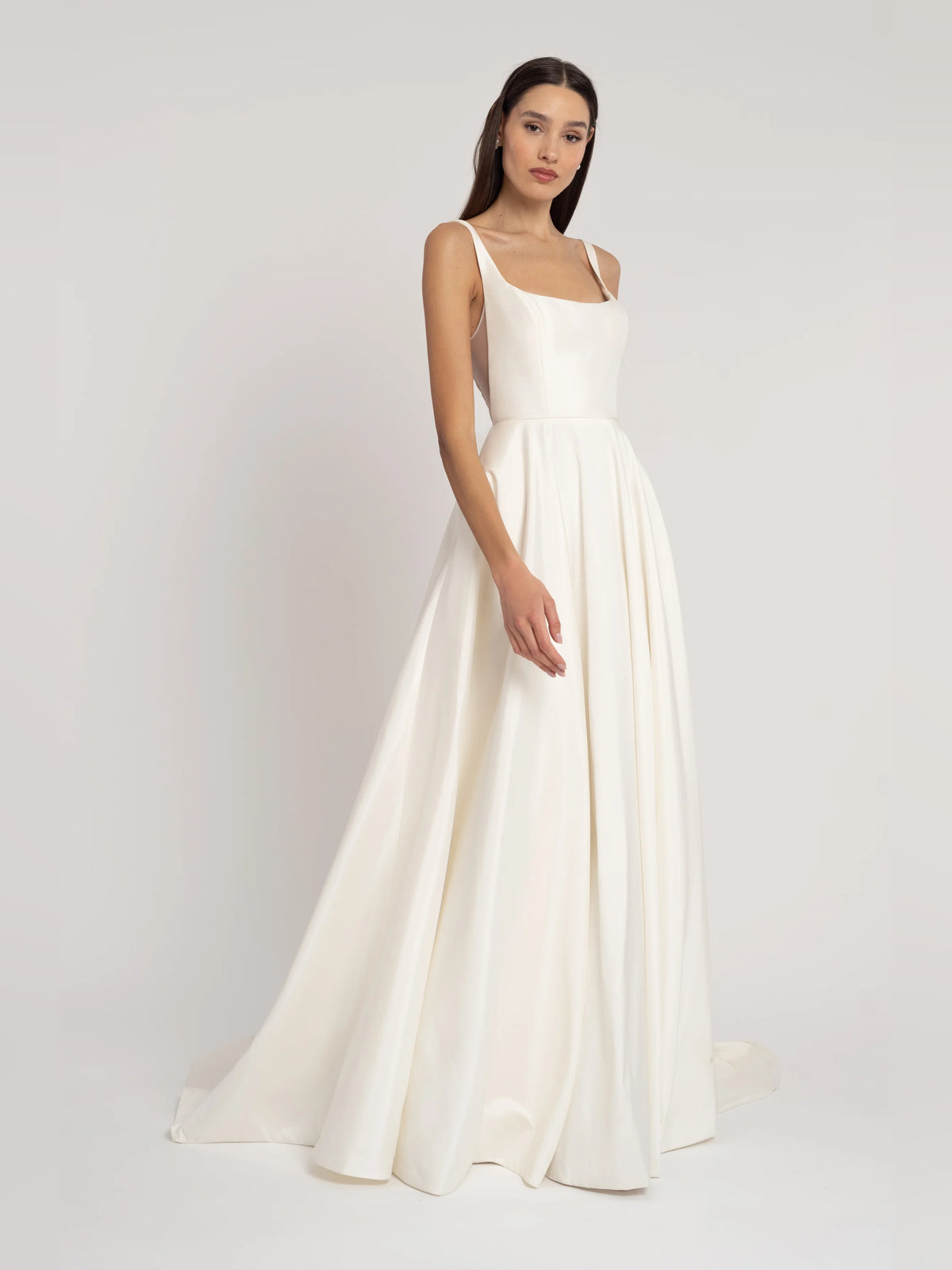 scoop neck a-line floor-length formal dress - image 1