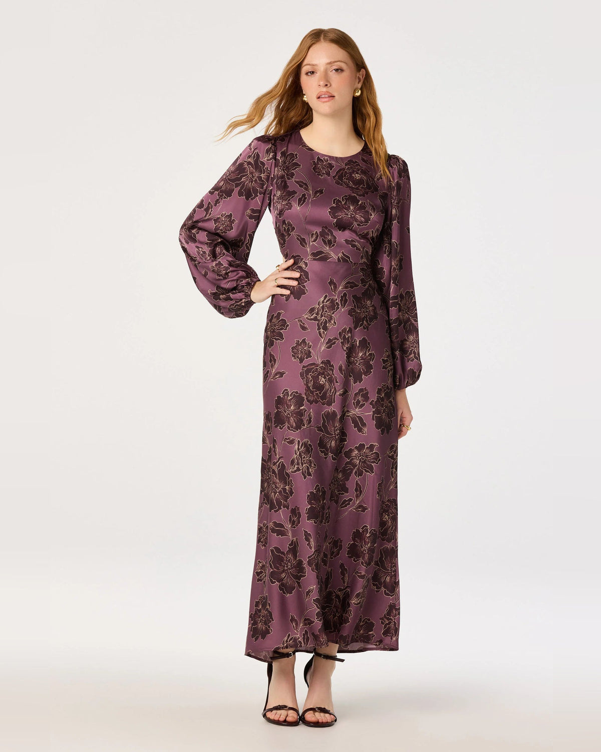 spaghetti strap a-line maxi formal dress - image 1