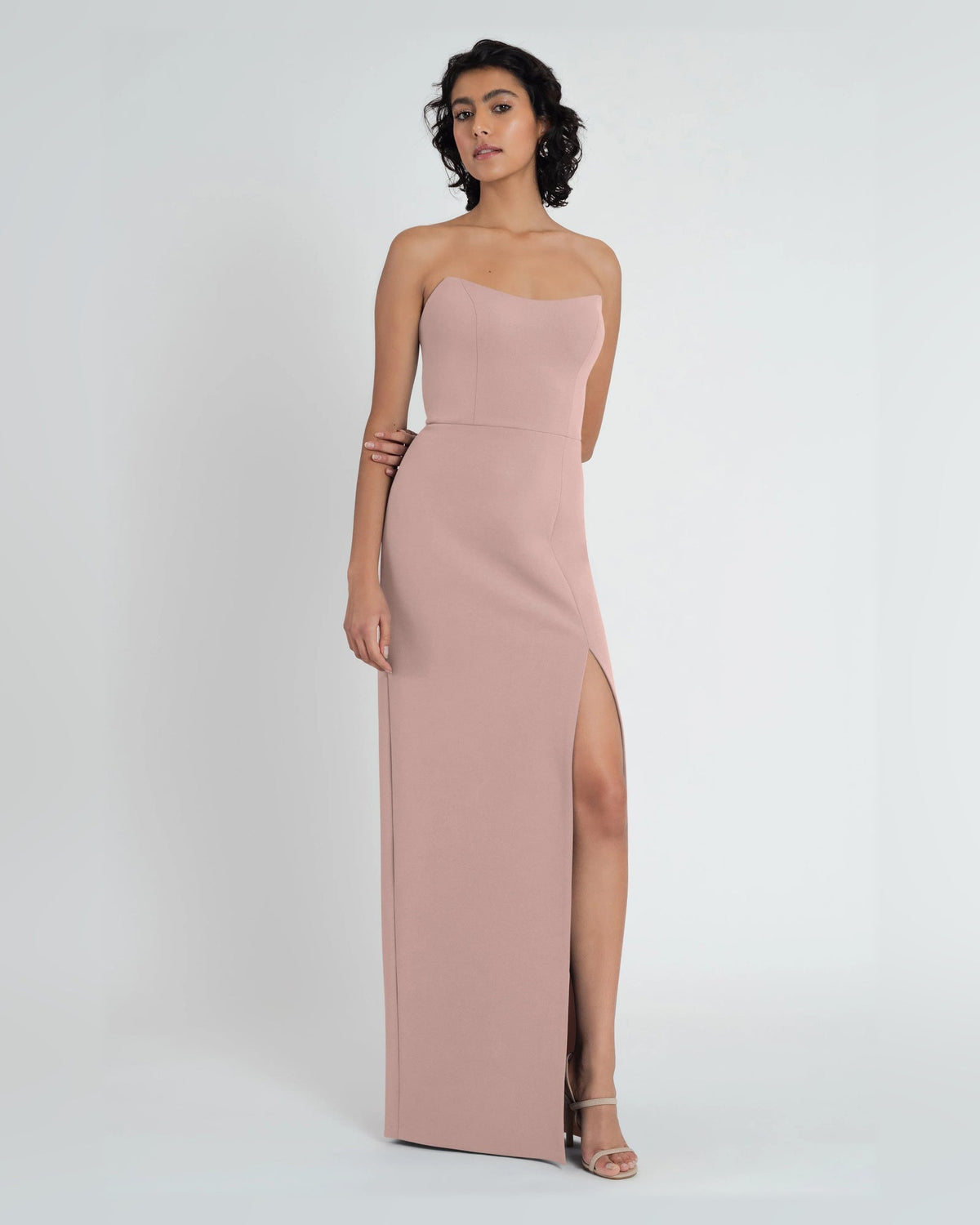 strapless a-line floor-length formal dress - image 1