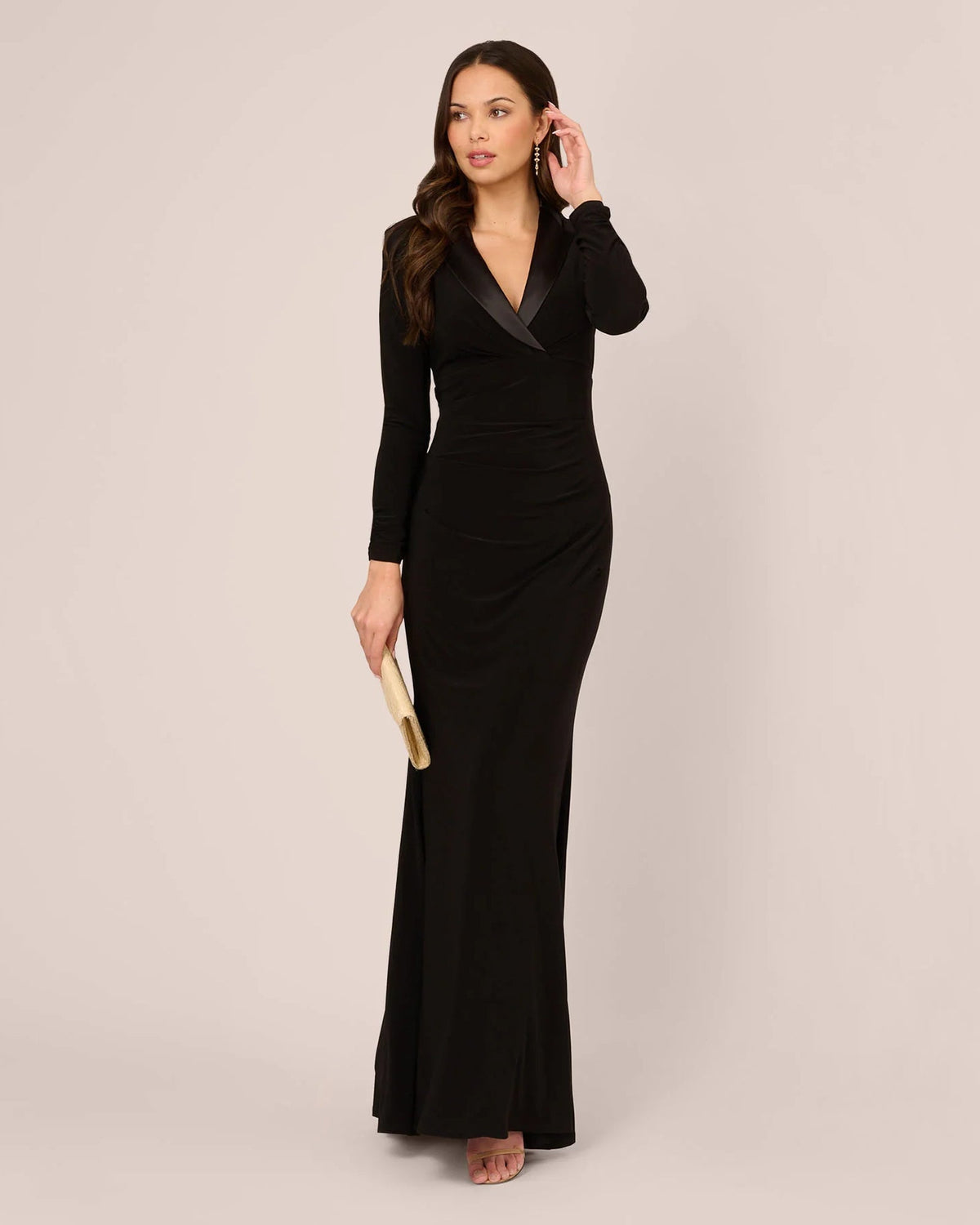 v neck mermaid floor-length mother of the bride dress - image 2