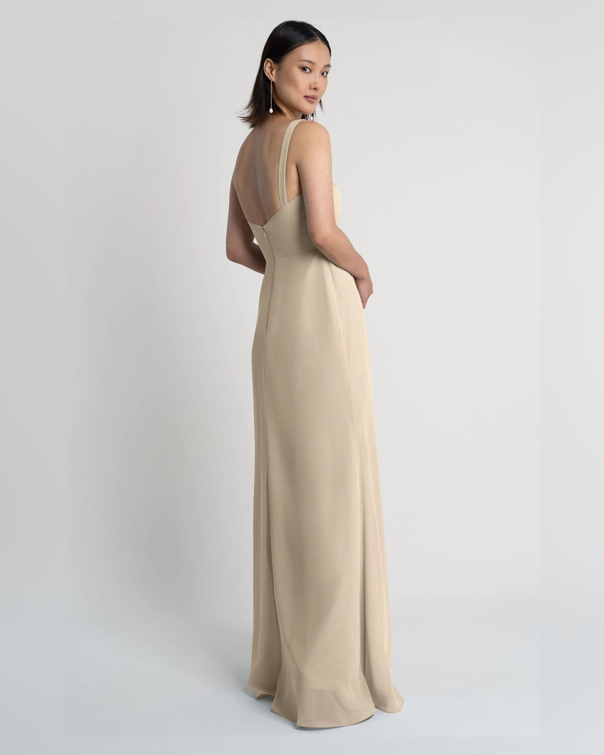 square neck a-line floor-length formal dress - image 2