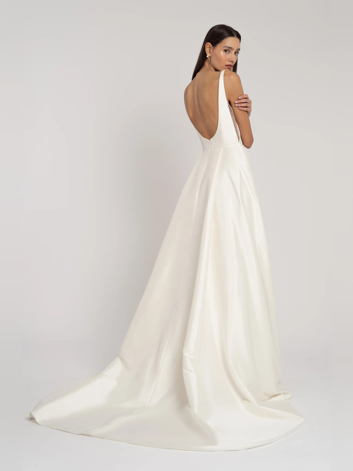 scoop neck a-line floor-length formal dress - image 2