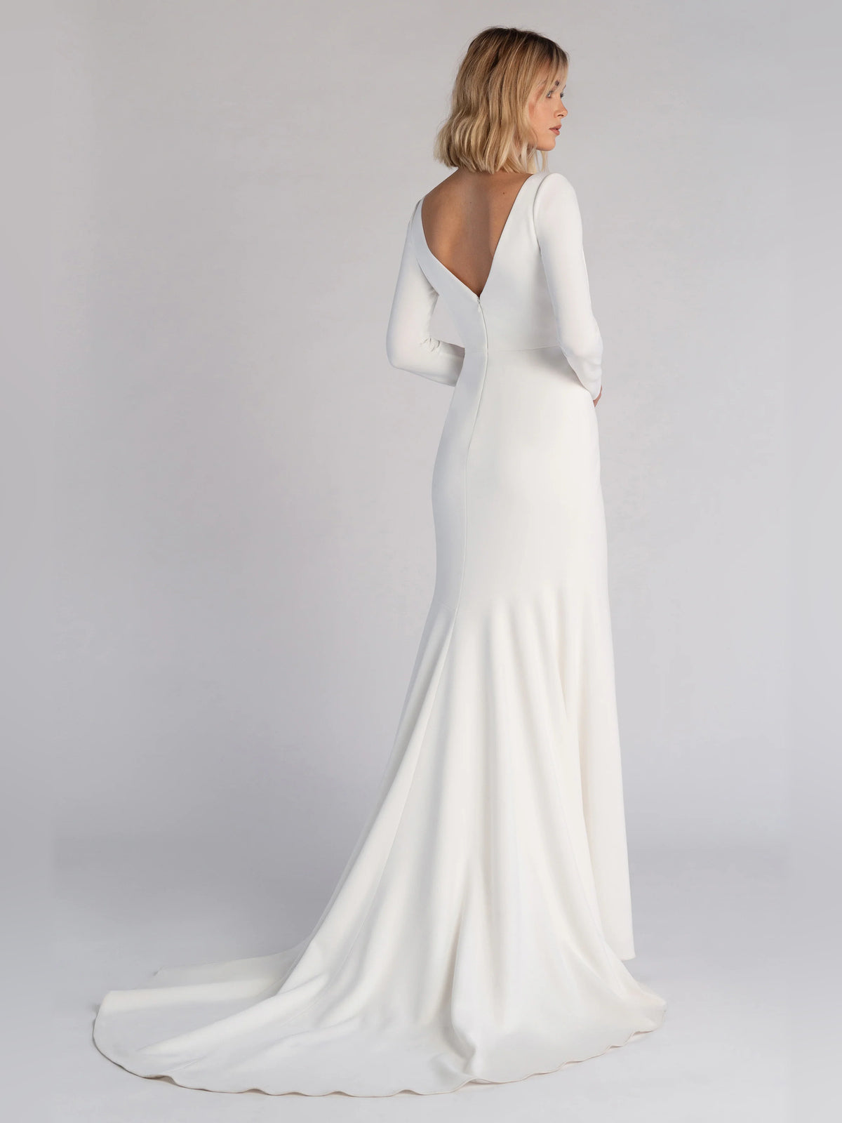 square neck fit-and-flare floor-length formal dress - image 2