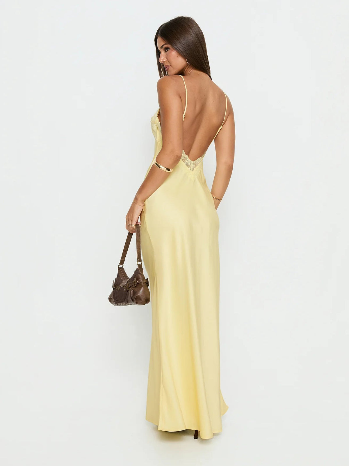 Butter formal dress with sheath silhouette
