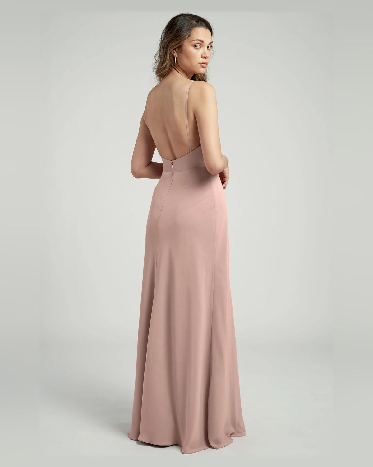 scoop neck slip floor-length formal dress - image 2