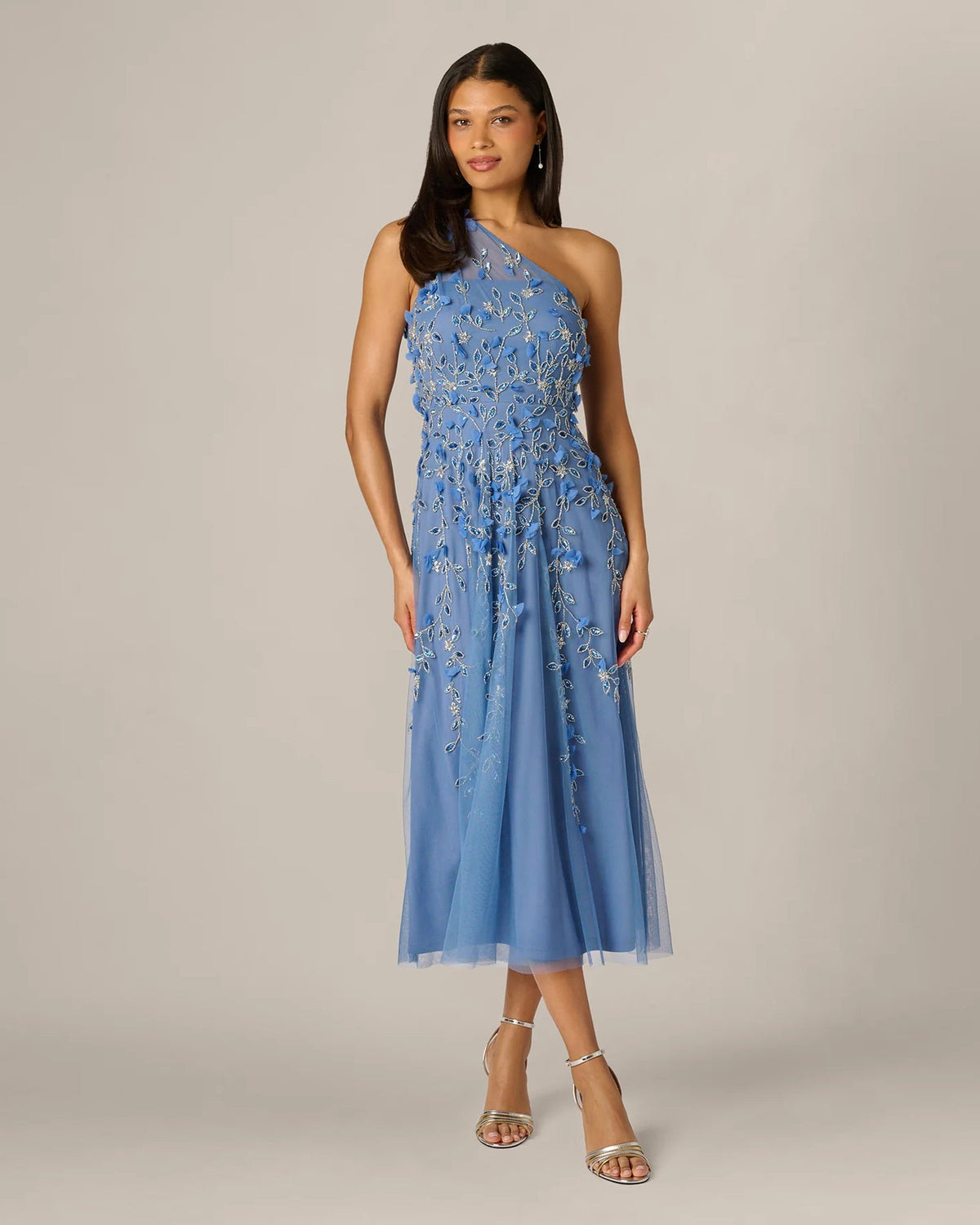 one-shoulder a-line maxi mother of the bride dress - image 2