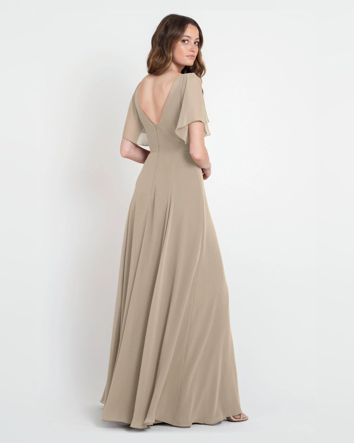v neck a-line floor-length formal dress - image 2