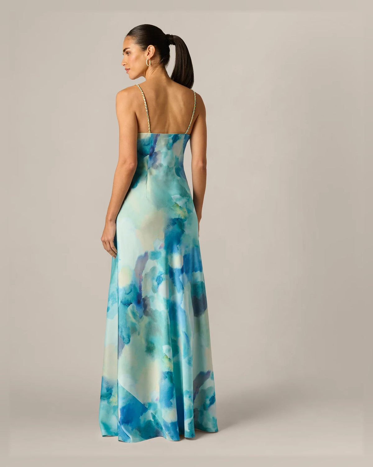 v-neck a-line floor-length formal dress - image 2