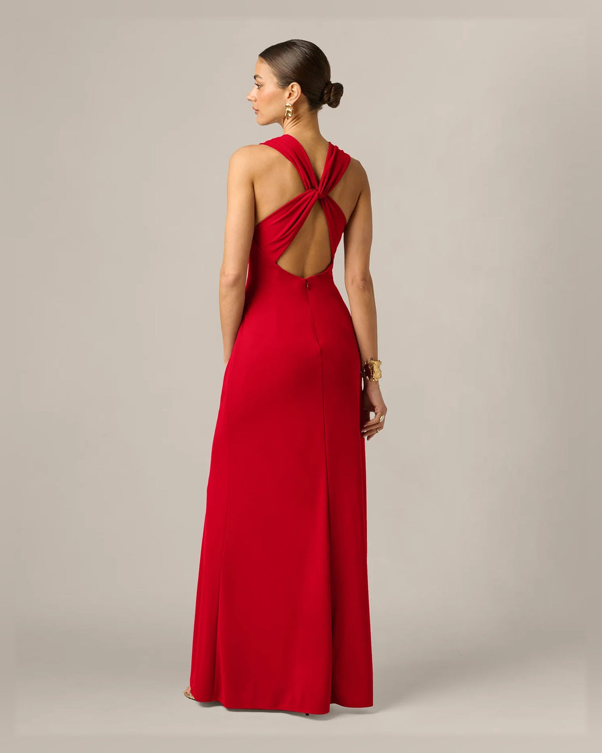 sleeveless a-line floor-length formal dress - image 2