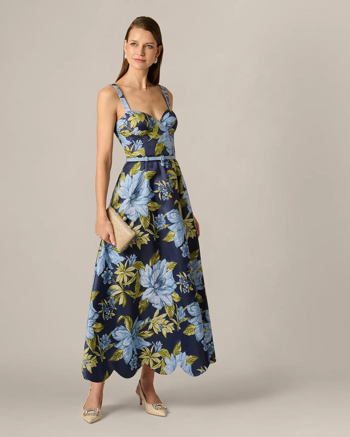 sweetheart a-line maxi mother of the bride dress - image 2