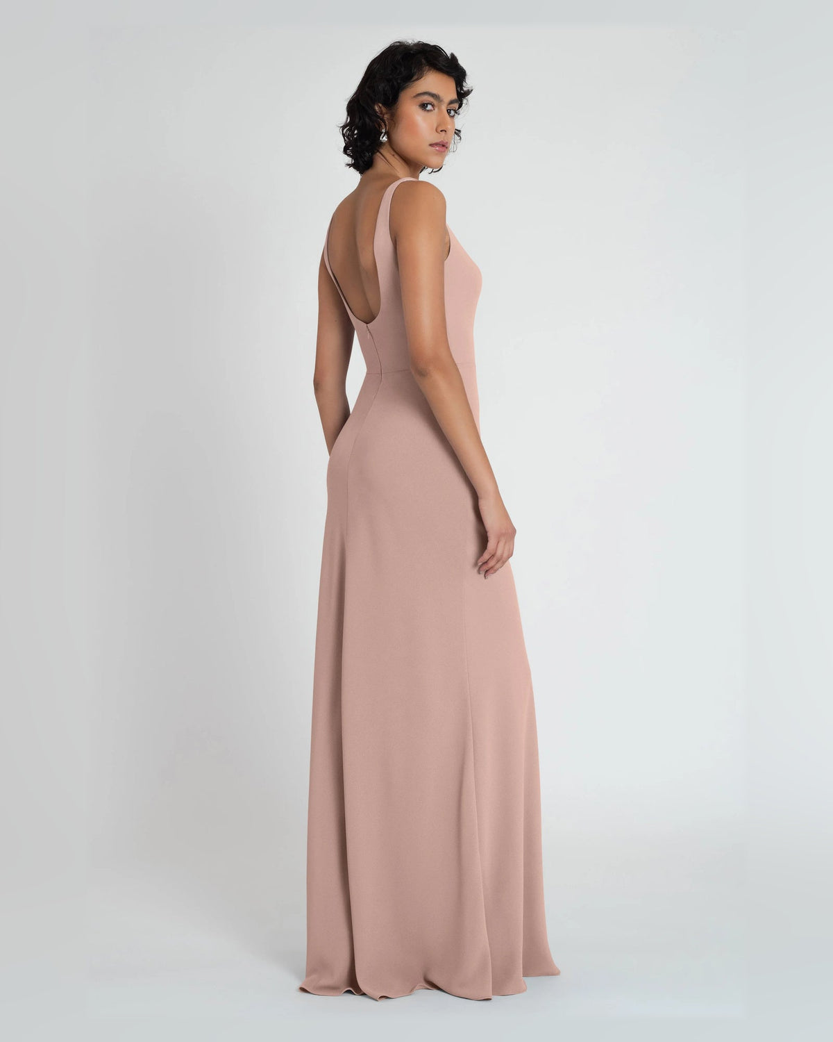 square neck a-line floor-length formal dress - image 2