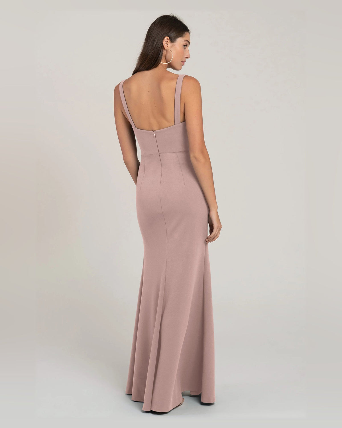 square neck fit-and-flare floor-length formal dress - image 2