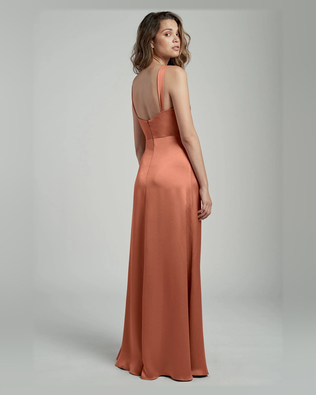 cowl neck a-line floor-length formal dress - image 2