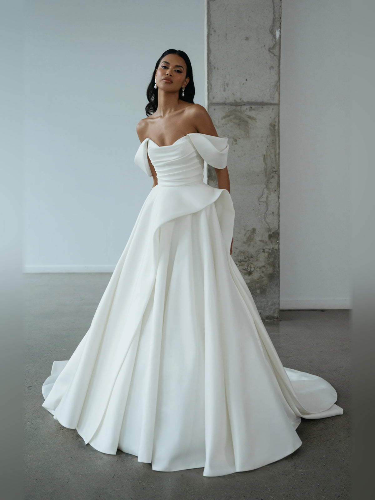 cowl neck ball-gown floor-length formal dress - image 2